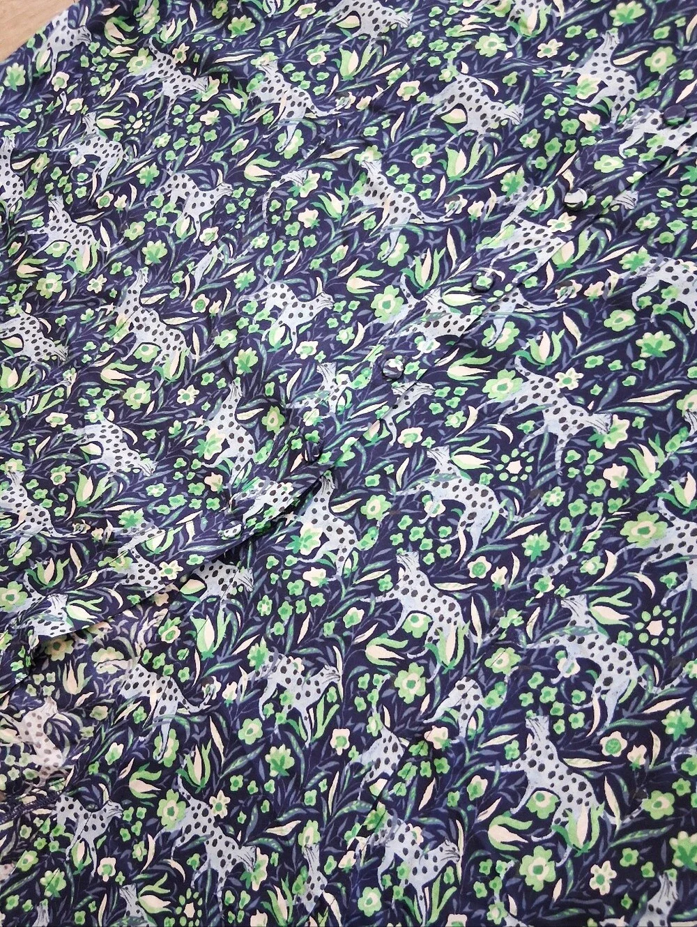 J. Crew Fauna Floral Midi Button Up Shirt Dress